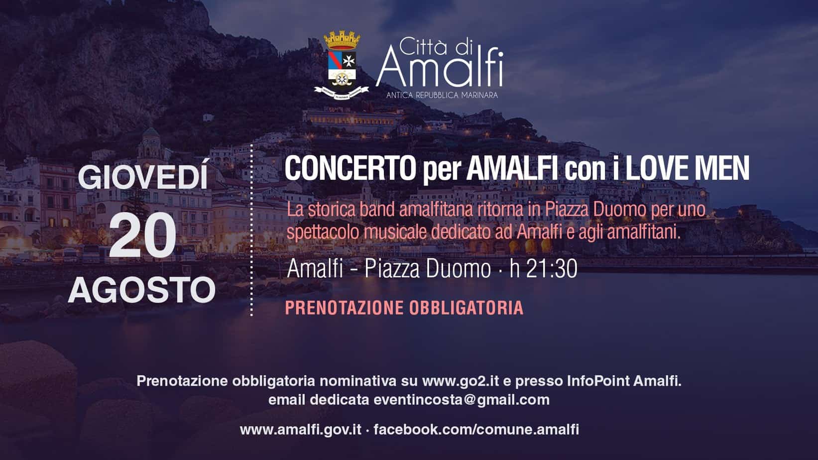 Eventi estivi ad Amalfi: concerto dei Love Men e spettacolo ...