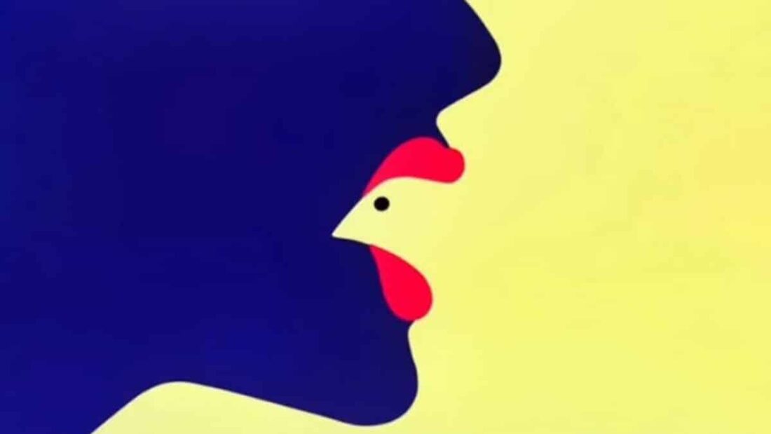 illusione ottica gallo bocca