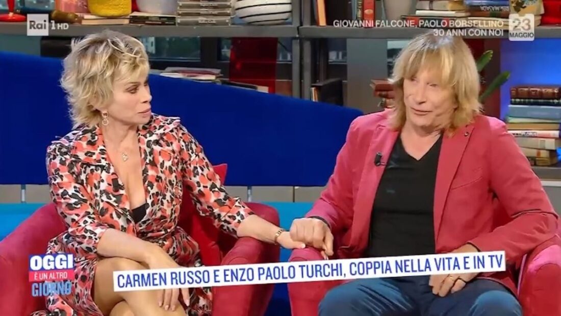 Carmen Russo ed Enzo Paolo Turchi