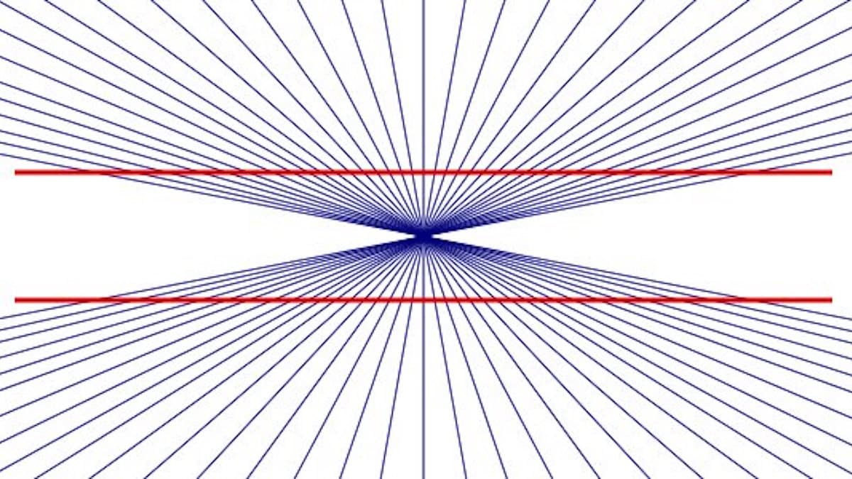 illusione ottica falsa curvatura