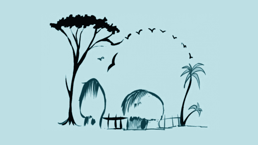 illusione ottica villaggio elefante