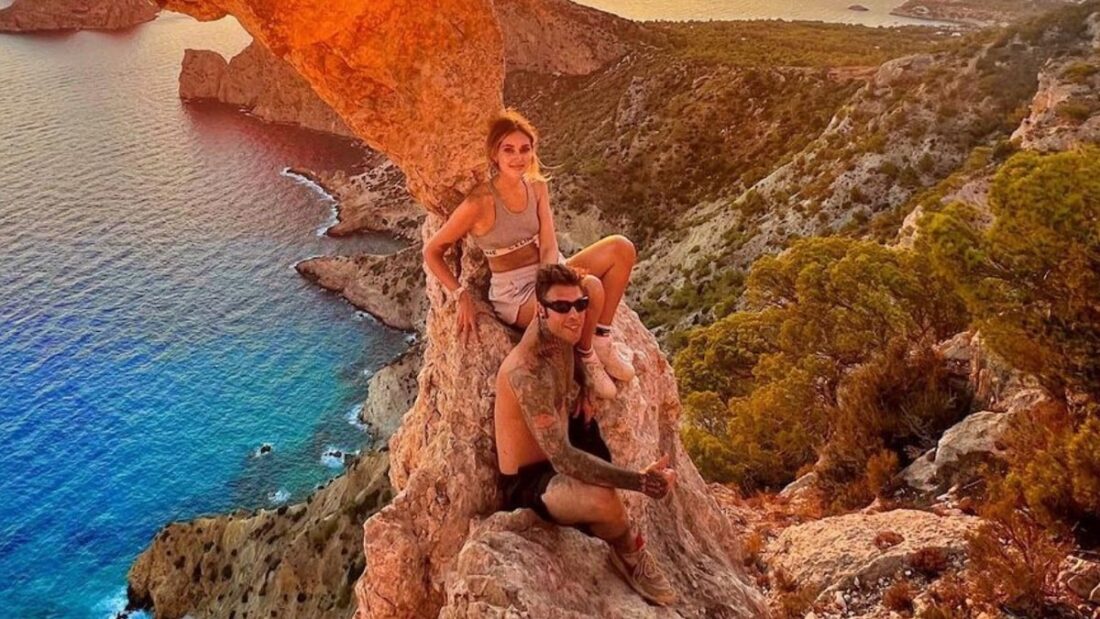 Fedez e Chiara Ferragni ad Ibiza