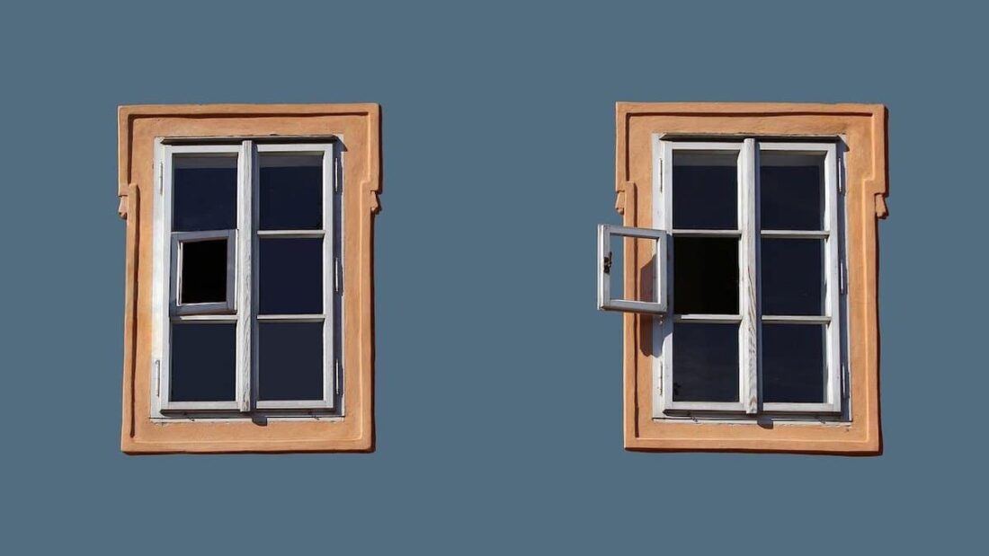 Le finestre di una casa