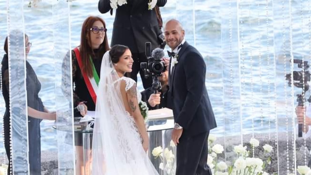 L'abito da sposa di Nicole Daza