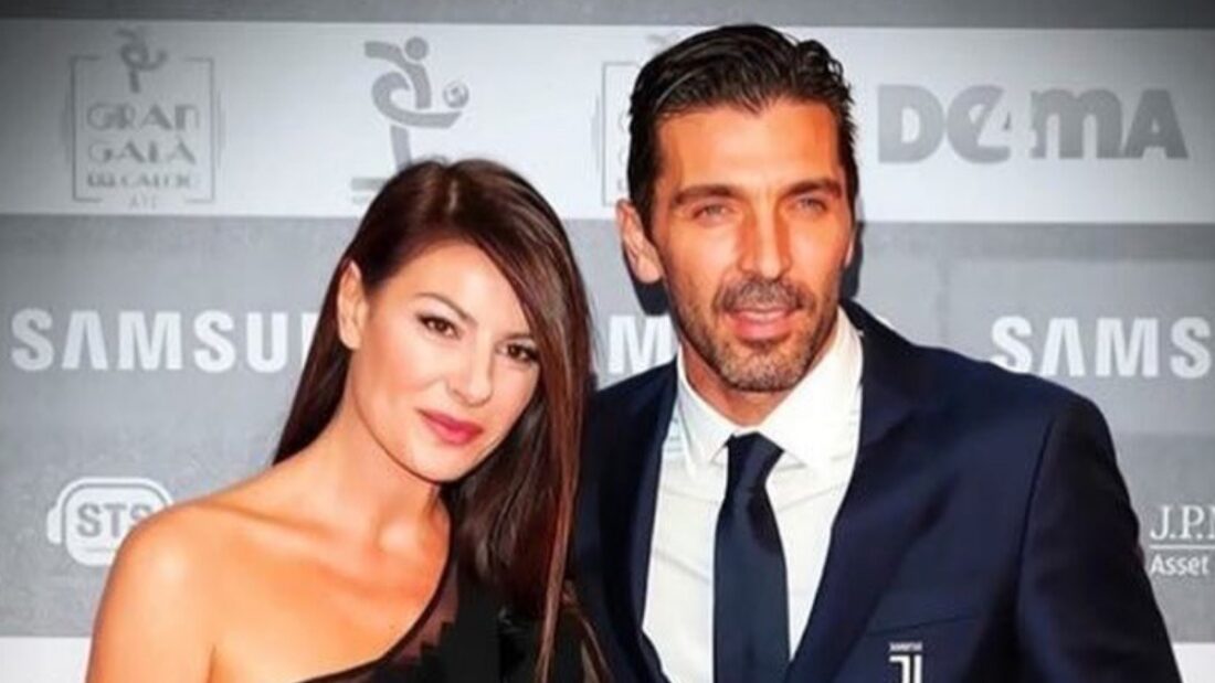 La coppia Ilaria D'Amico e Gigi Buffon