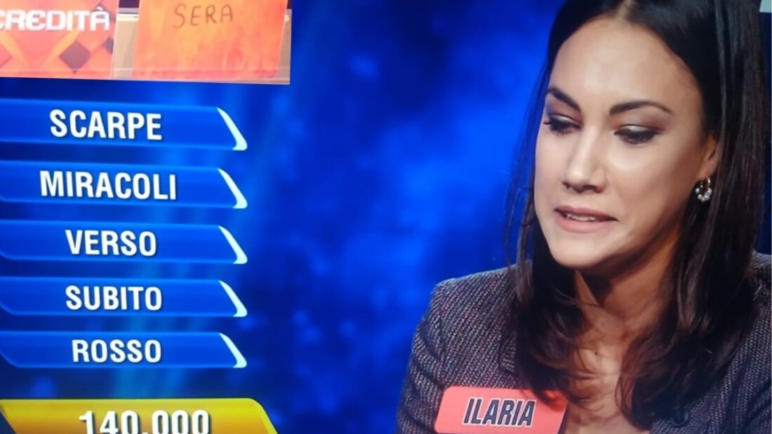Lacrime per Ilaria a L'Eredità