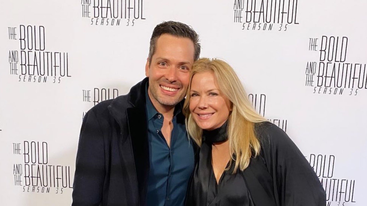 Dominique Zoida e l'attrice Katherine Kelly Lang