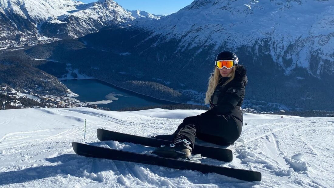 Ilary Blasi, gaffe in montagna