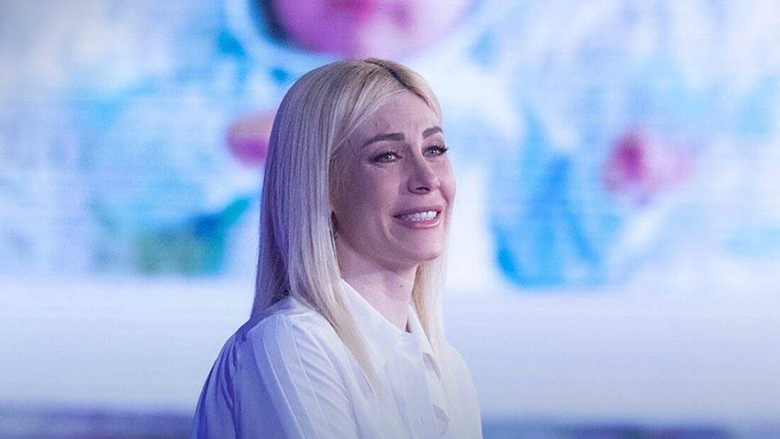 Paola Caruso nello studio di Verissimo