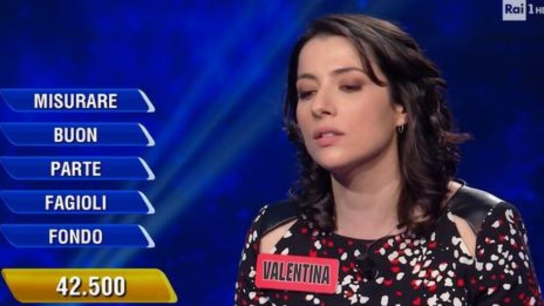 la campionessa valentina indovina ma troppo tardi