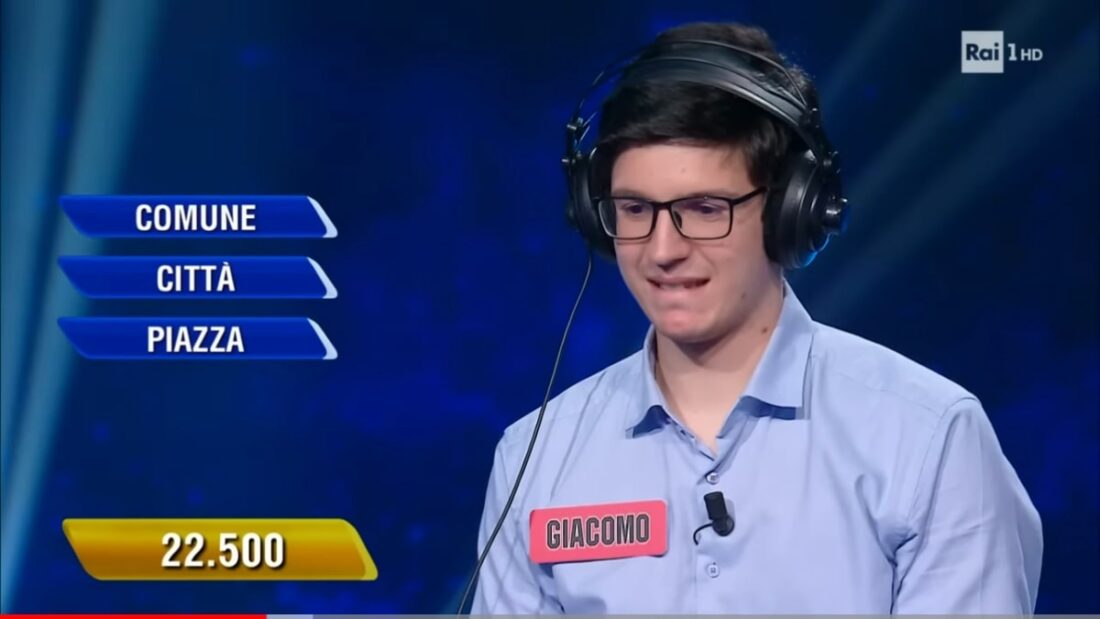 Quante puntate ha vinto Giacomo?