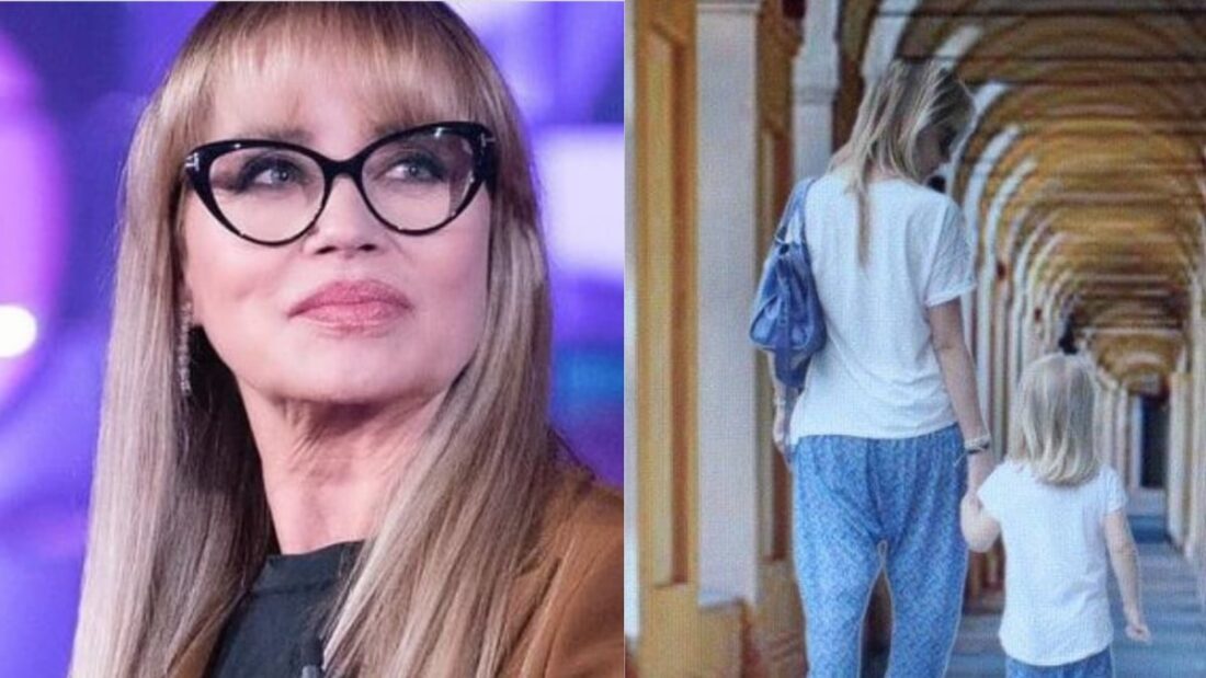 Gloria Guida e la nipotina Ginevra