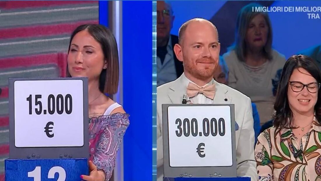 Affari Tuoi Fabio e Rita pacco da 300mila euro