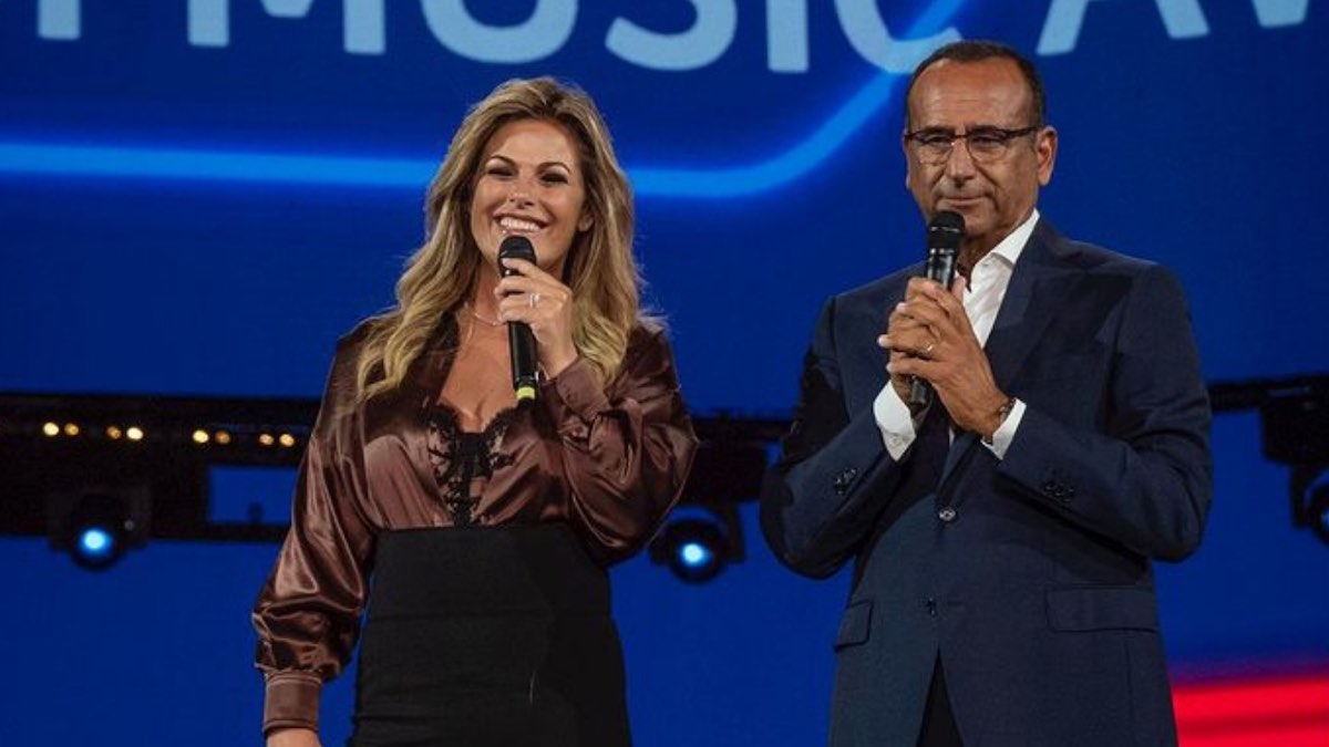 Carlo Conti e Vanessa Incontrada ai Tim Music Awards