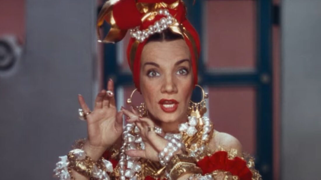 L'artista Carmen Miranda