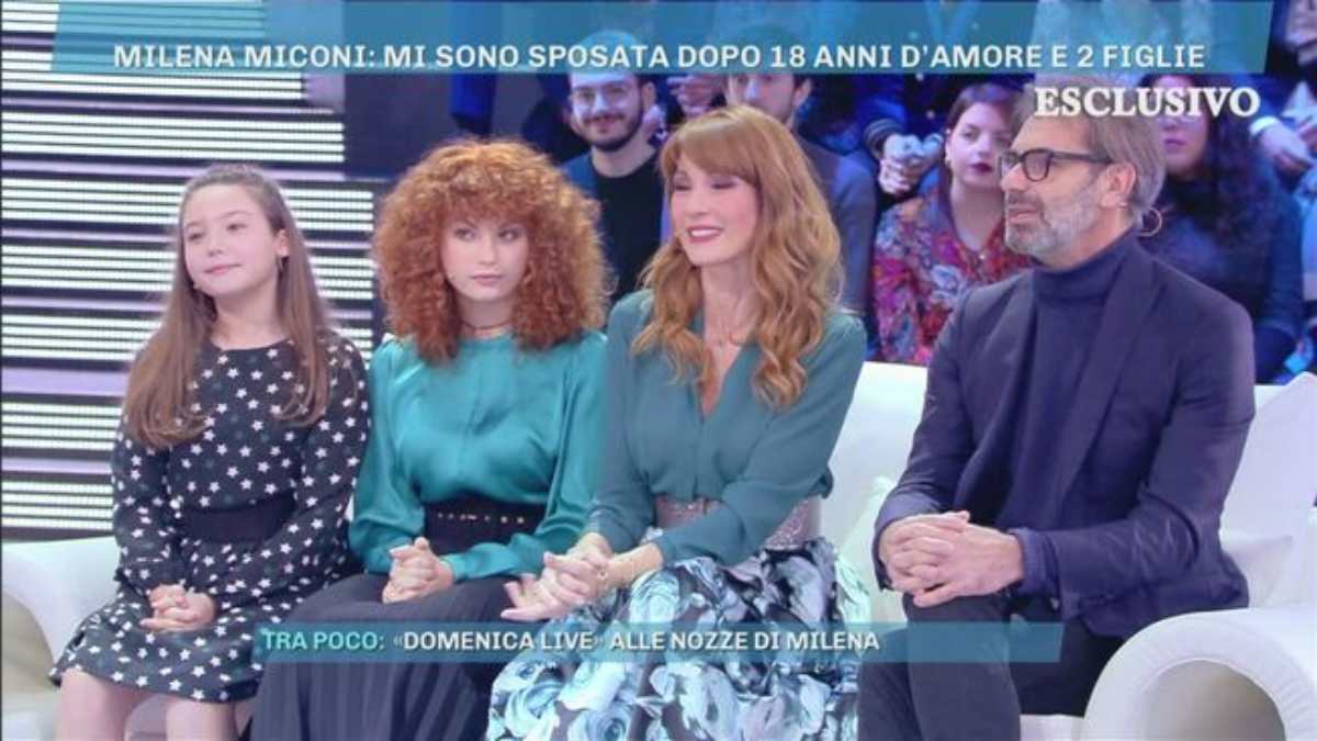 Sofia e Agnese figlie Milena Miconi