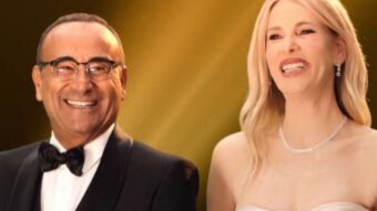 Carlo Conti e Alessia Marcuzzi ai David di Donatello