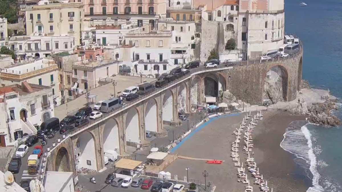 traffico strada statale 163 Atrani