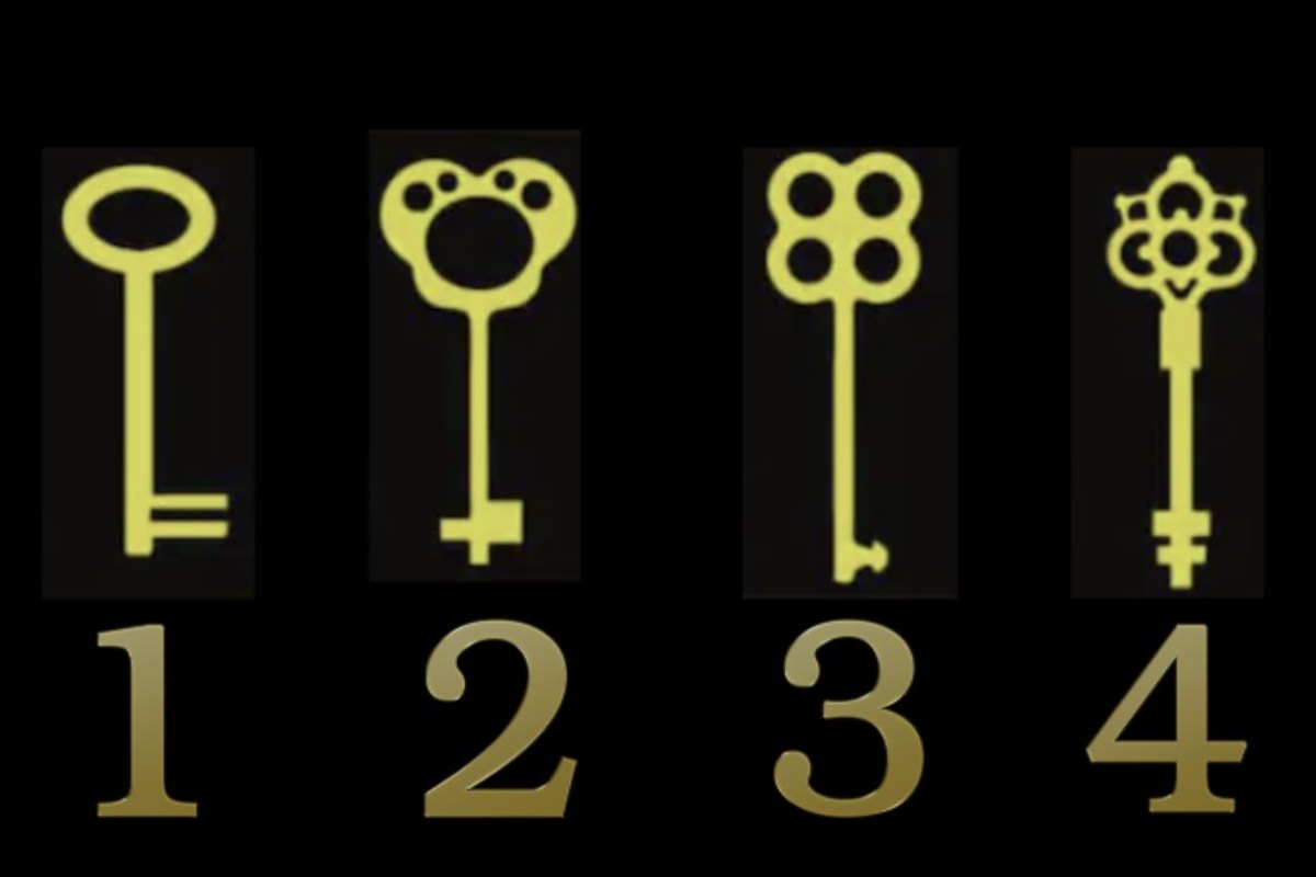 Puoi scegliere solo una di queste 4 chiavi