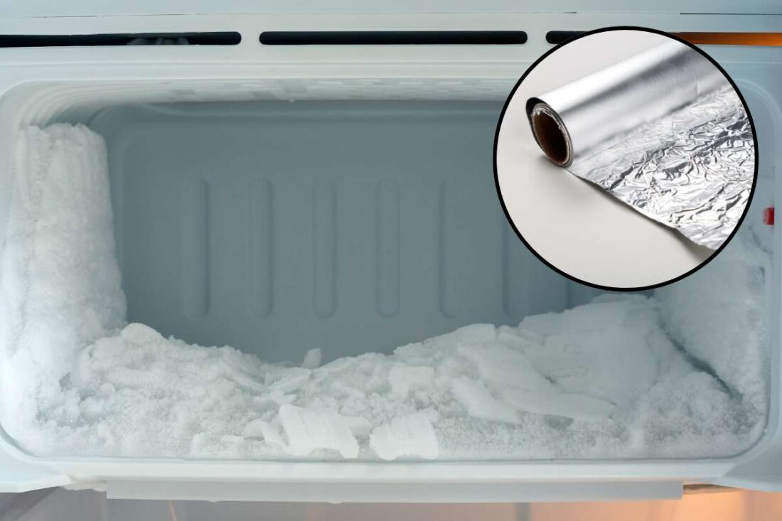 Togli il ghiaccio dal freezer in pochi minuti con solo un foglio di alluminio
