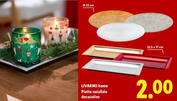 volantino lidl piatti natale candele