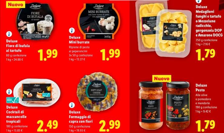 volantino lidl prodotti deluxe