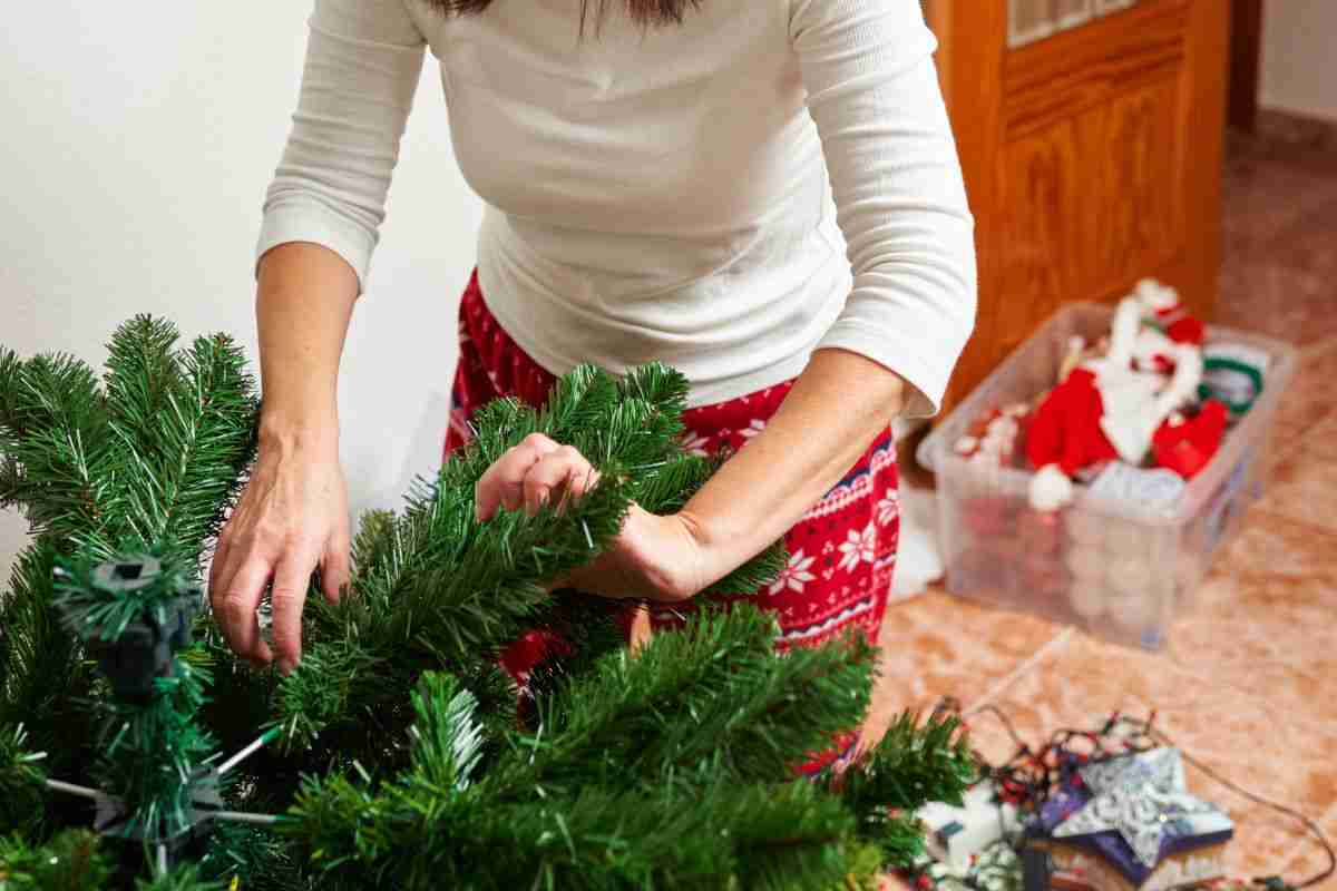 albero di natale profumato e pulito